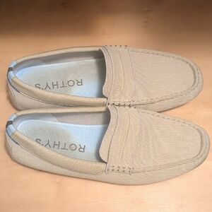 Rothy's The Driving Loafer - Men's 10- Beige (Sand Trap) Slip-On Loafers